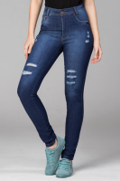 imagem de Calça Jeans - cor Azul  - Feminina - Tamanho  M - Peça